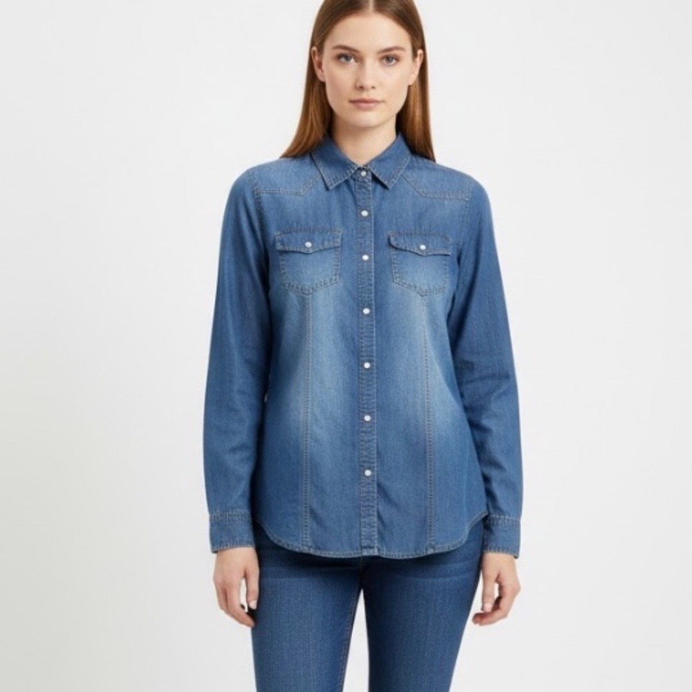 New Look Denim Shirt Size 1X